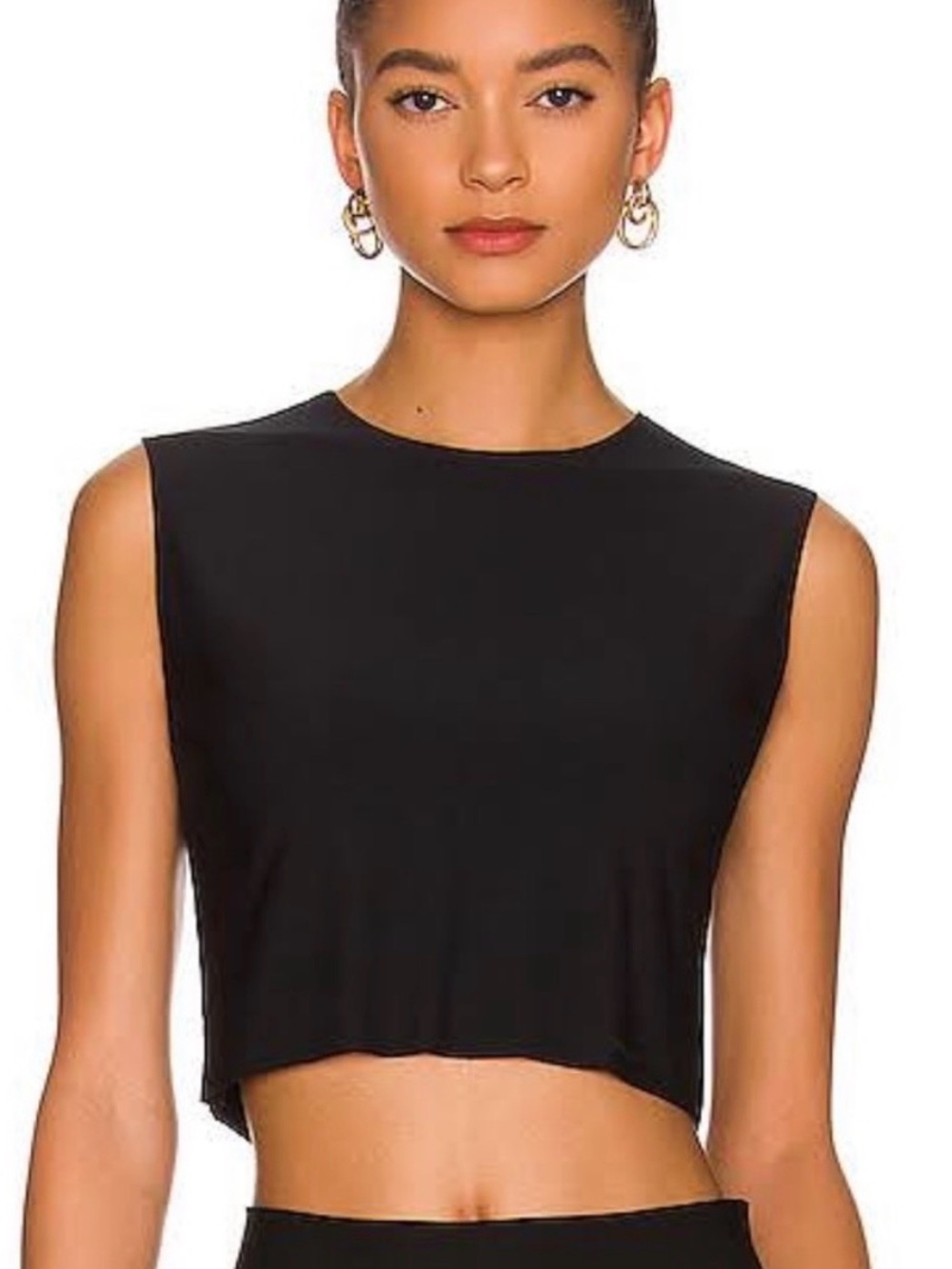 Commando Butter Crop Tee (Black)